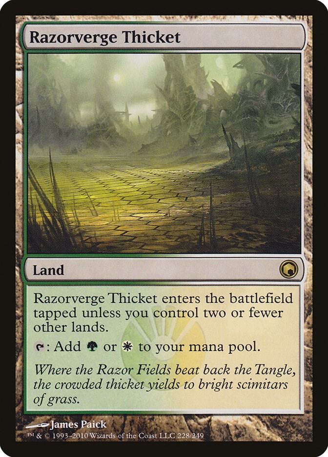 Razorverge Thicket 228 card from Scars of Mirrodin