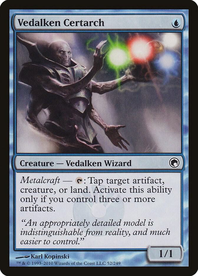 Vedalken Certarch 52 card from Scars of Mirrodin