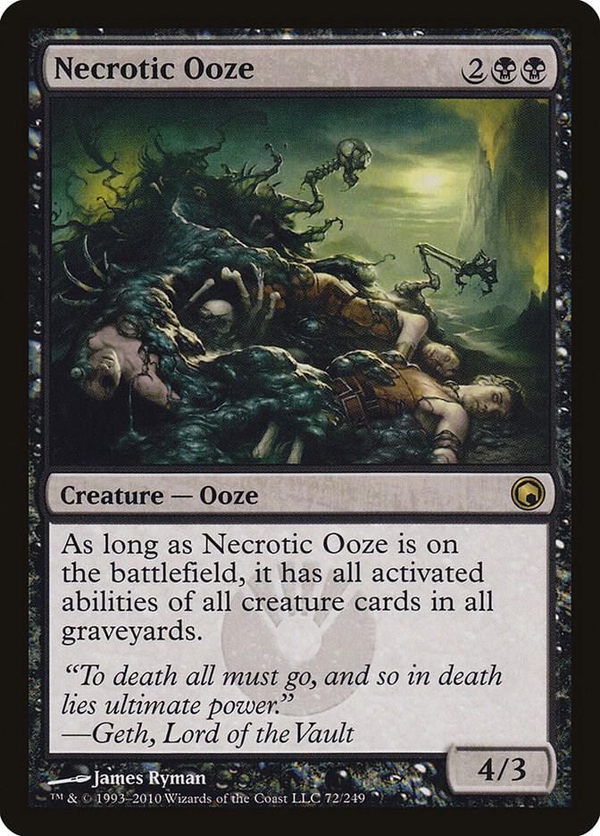 Necrotic Ooze 72 card from Scars of Mirrodin