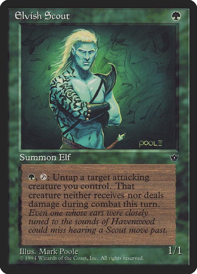 Elvish Scout (Poole) card from Fallen Empires