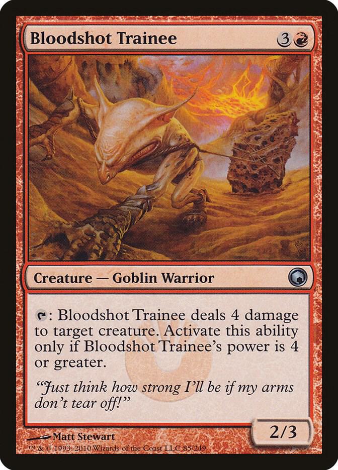 Bloodshot Trainee 85 card from Scars of Mirrodin