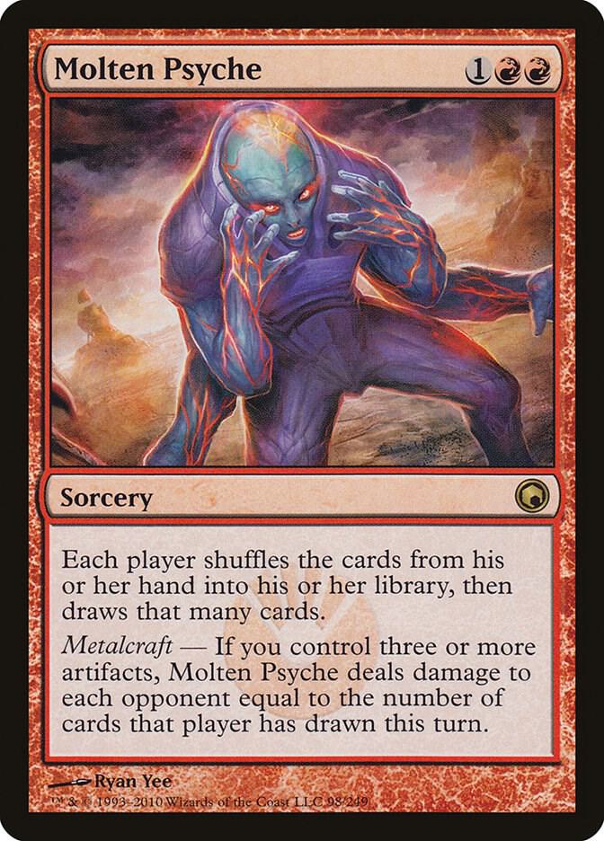 Molten Psyche 98 card from Scars of Mirrodin