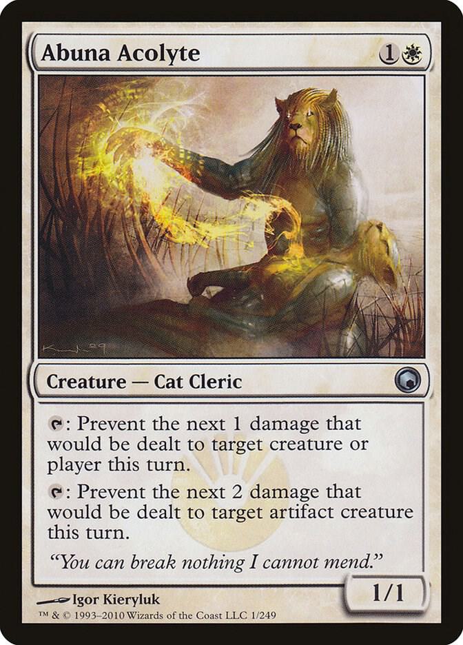 Abuna Acolyte 1 card from Scars of Mirrodin