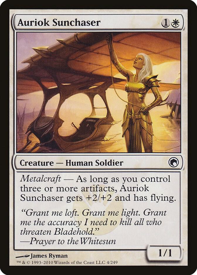 Auriok Sunchaser 4 card from Scars of Mirrodin