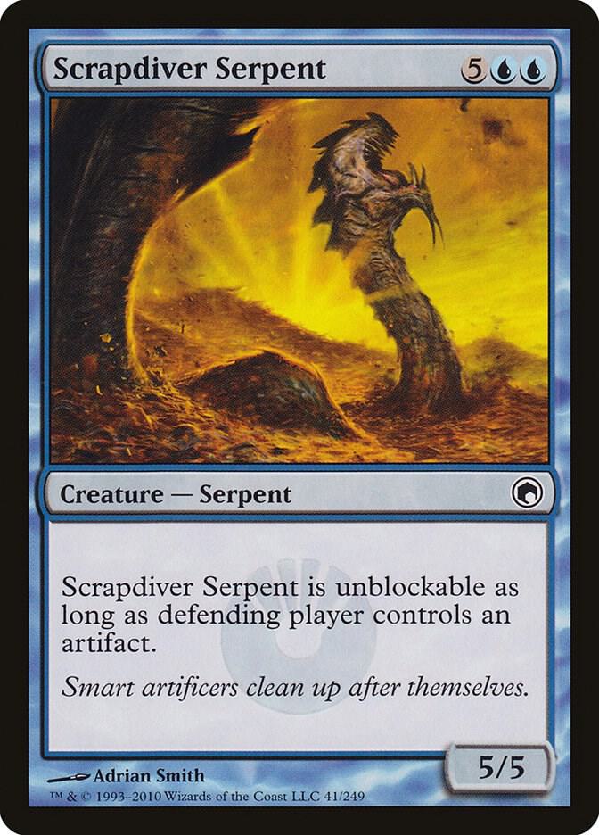 Scrapdiver Serpent 41 card from Scars of Mirrodin