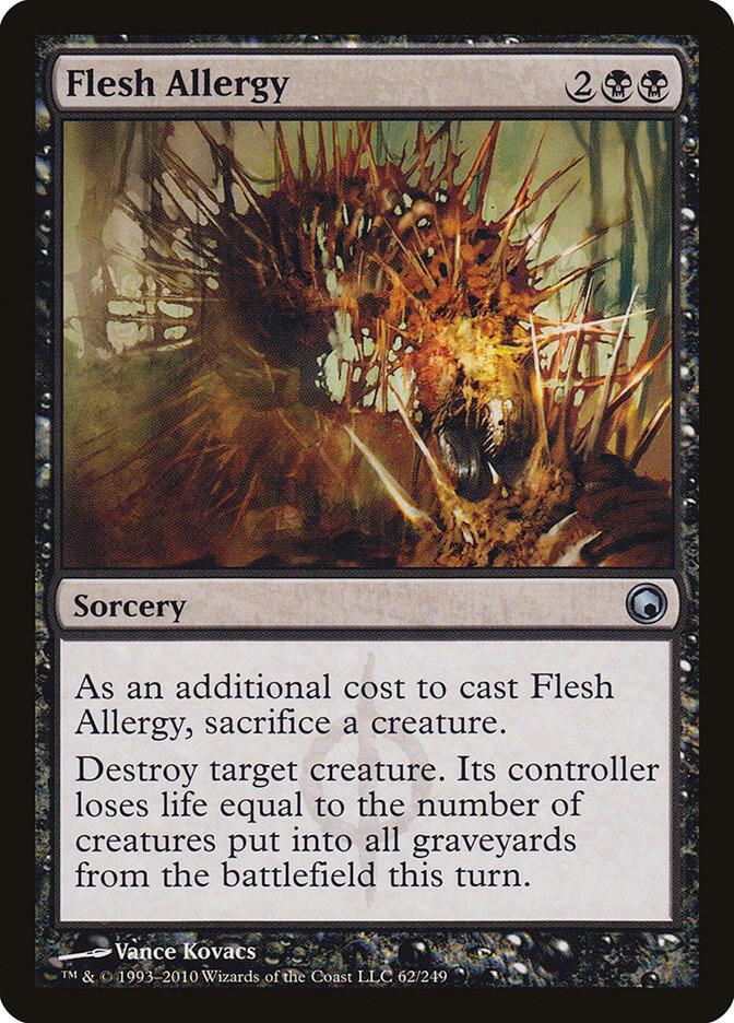 Flesh Allergy 62 card from Scars of Mirrodin