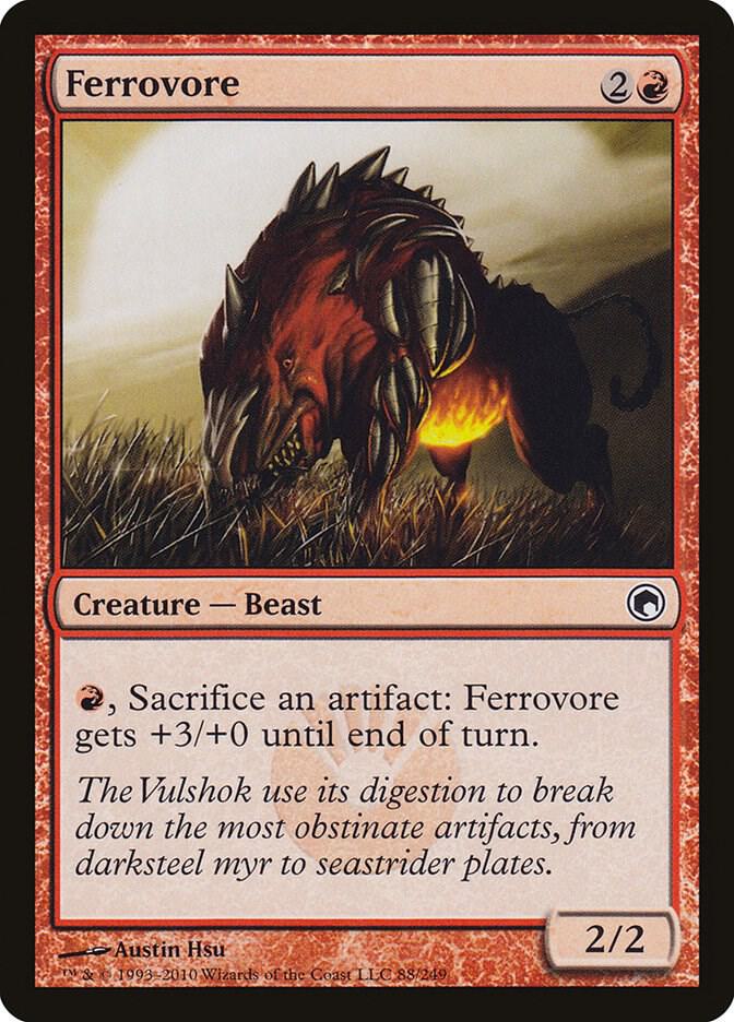 Ferrovore 88 card from Scars of Mirrodin