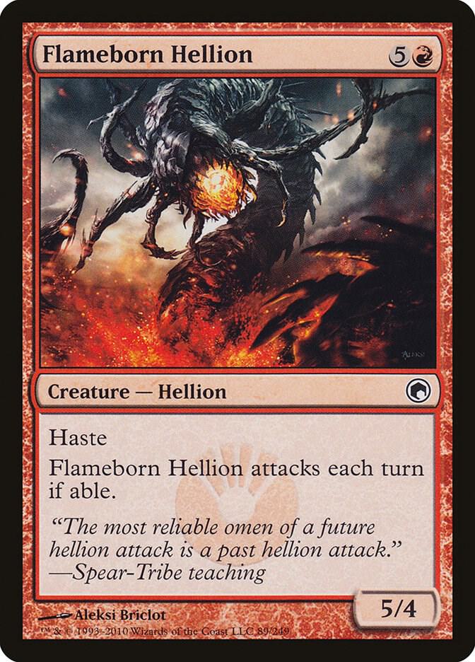 Flameborn Hellion 89 card from Scars of Mirrodin