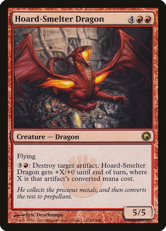 Hoard-Smelter Dragon 93 card from Scars of Mirrodin