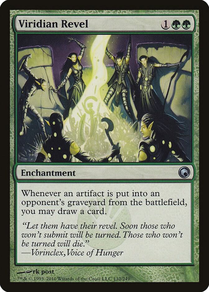Viridian Revel 132 card from Scars of Mirrodin