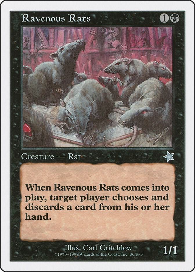 Ravenous Rats 86 card from Starter 1999
