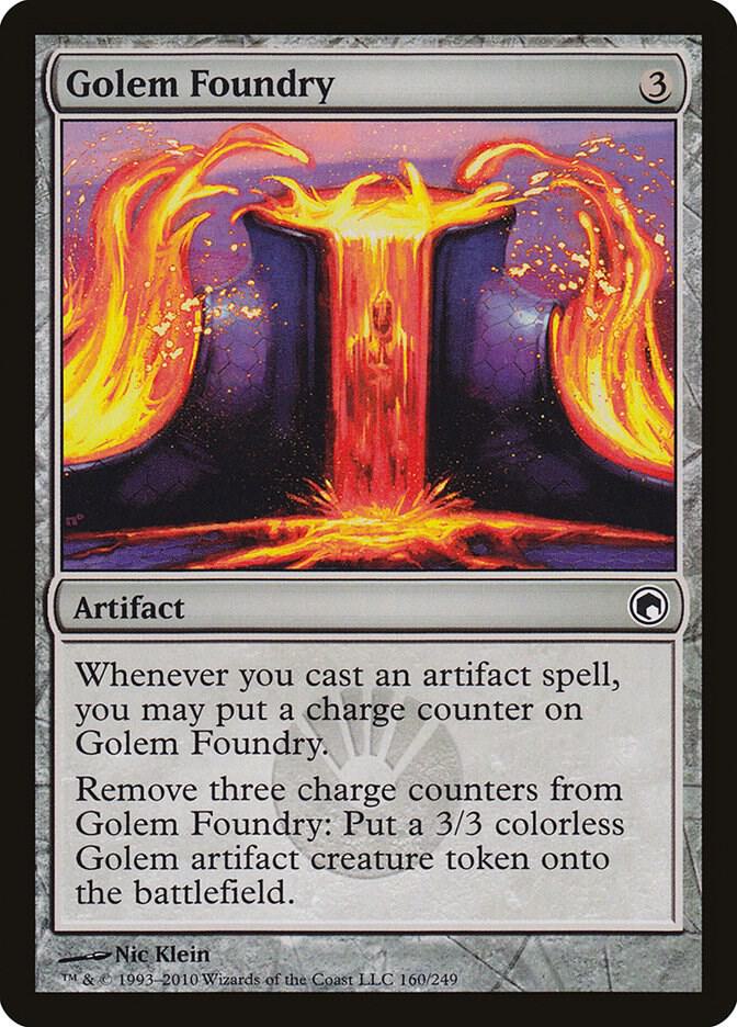 Golem Foundry 160 card from Scars of Mirrodin