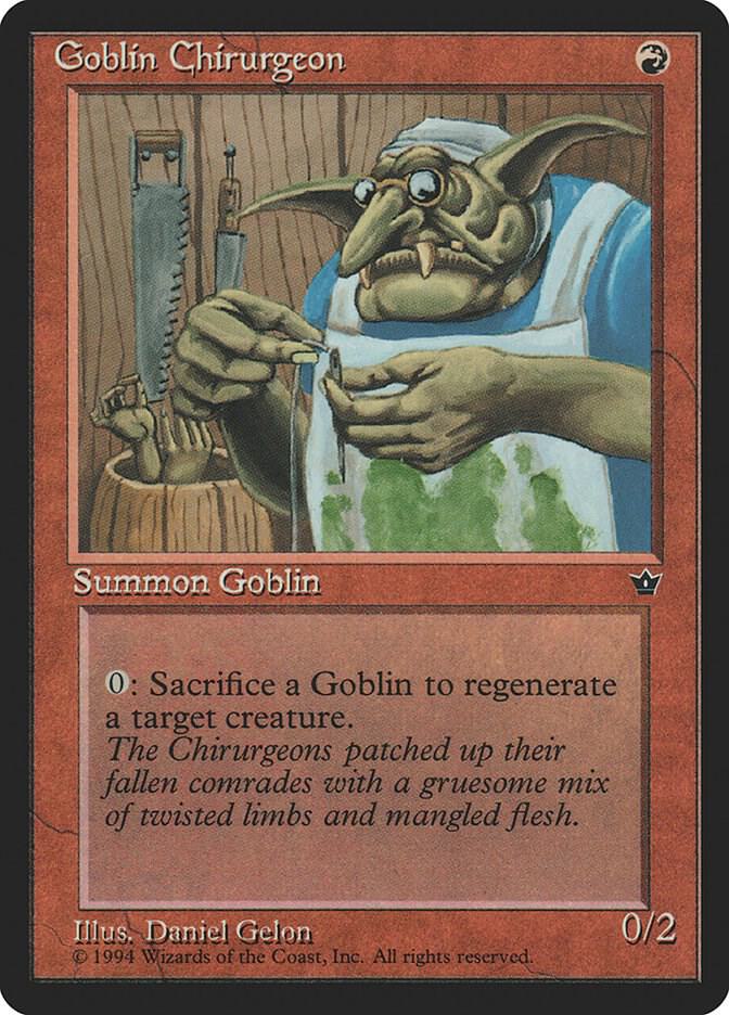 Goblin Chirurgeon (Gelon) card from Fallen Empires