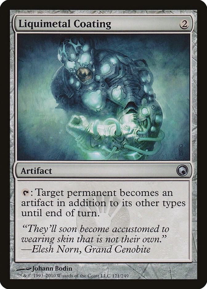 Liquimetal Coating 171 card from Scars of Mirrodin
