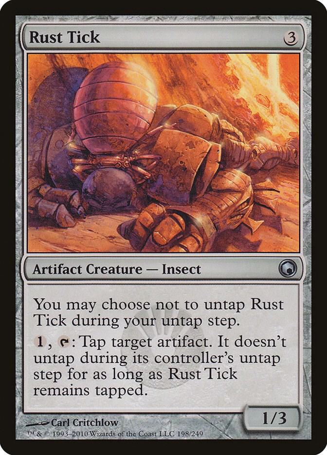 Rust Tick 198 card from Scars of Mirrodin