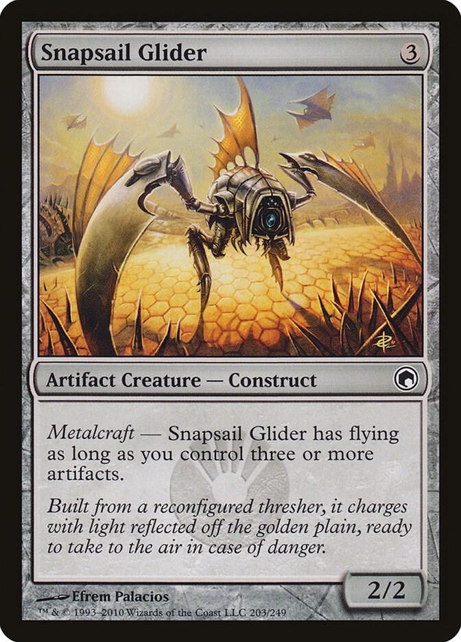 Snapsail Glider 203 card from Scars of Mirrodin