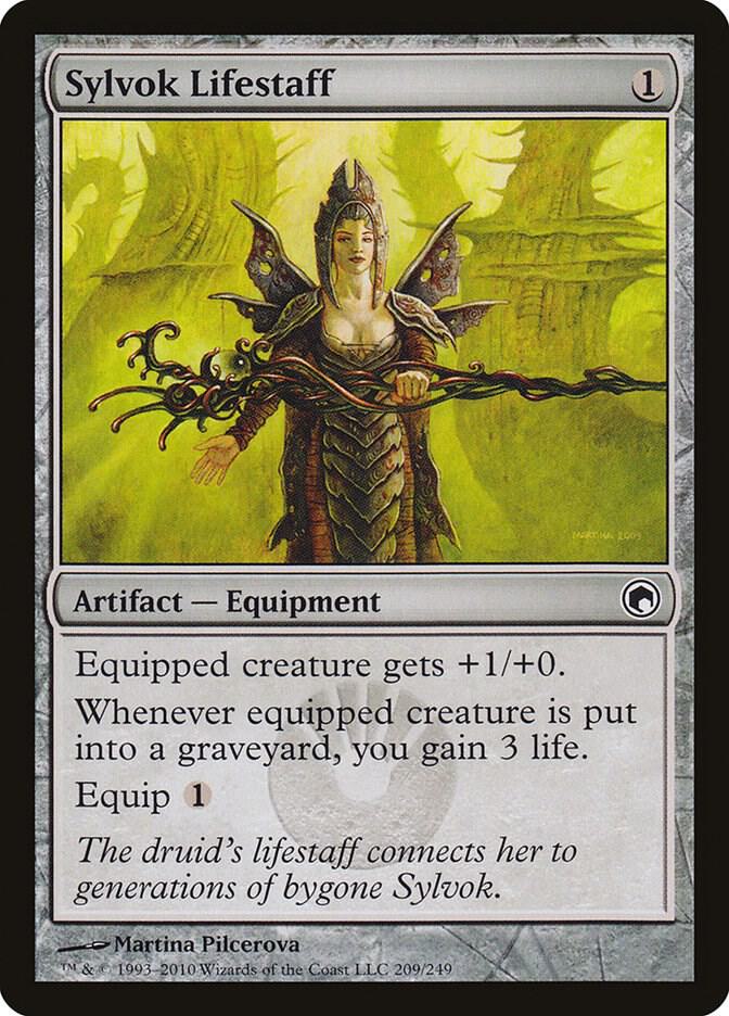 Sylvok Lifestaff 209 card from Scars of Mirrodin