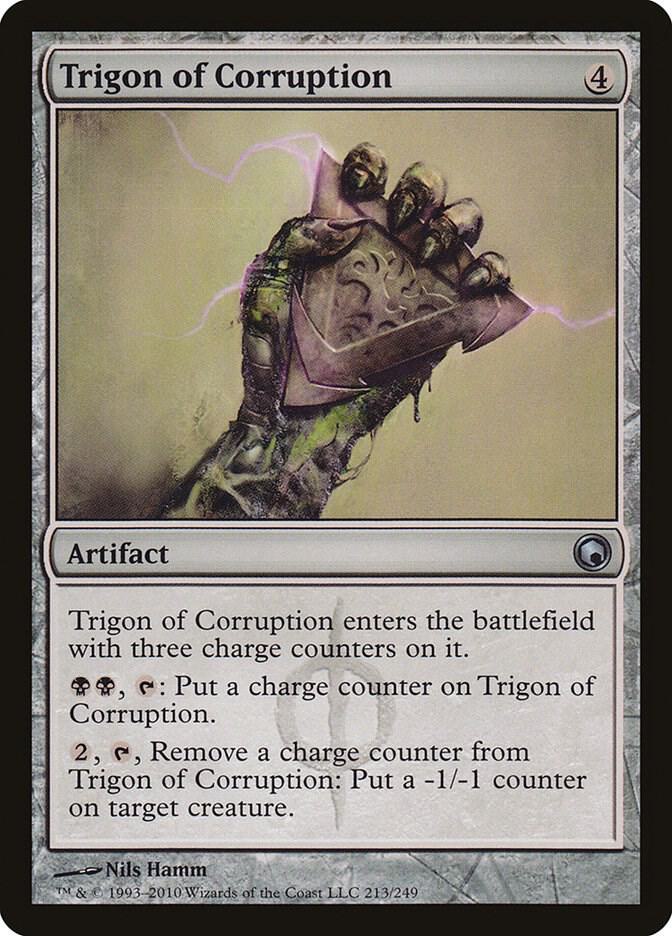 Trigon of Corruption 213 card from Scars of Mirrodin