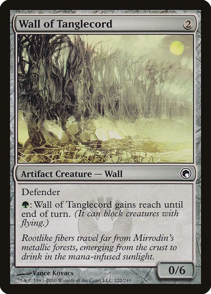 Wall of Tanglecord 222 card from Scars of Mirrodin