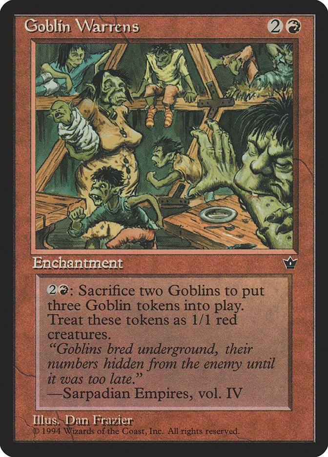 Goblin Warrens card from Fallen Empires
