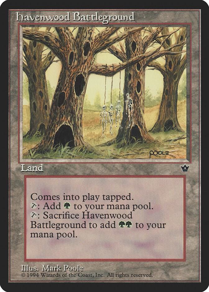 Havenwood Battleground card from Fallen Empires