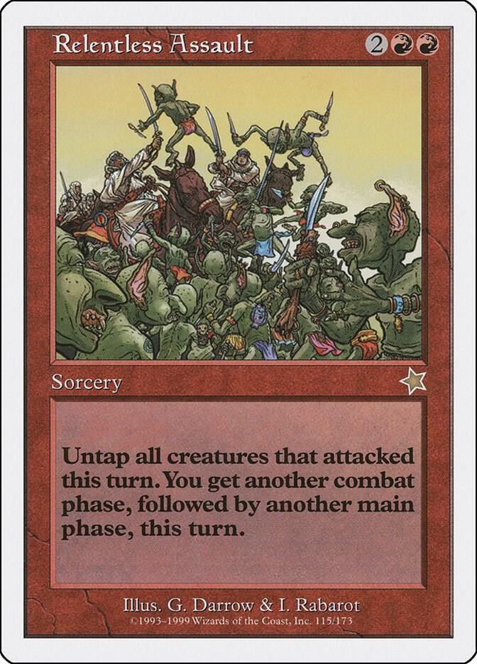 Relentless Assault 115 card from Starter 1999