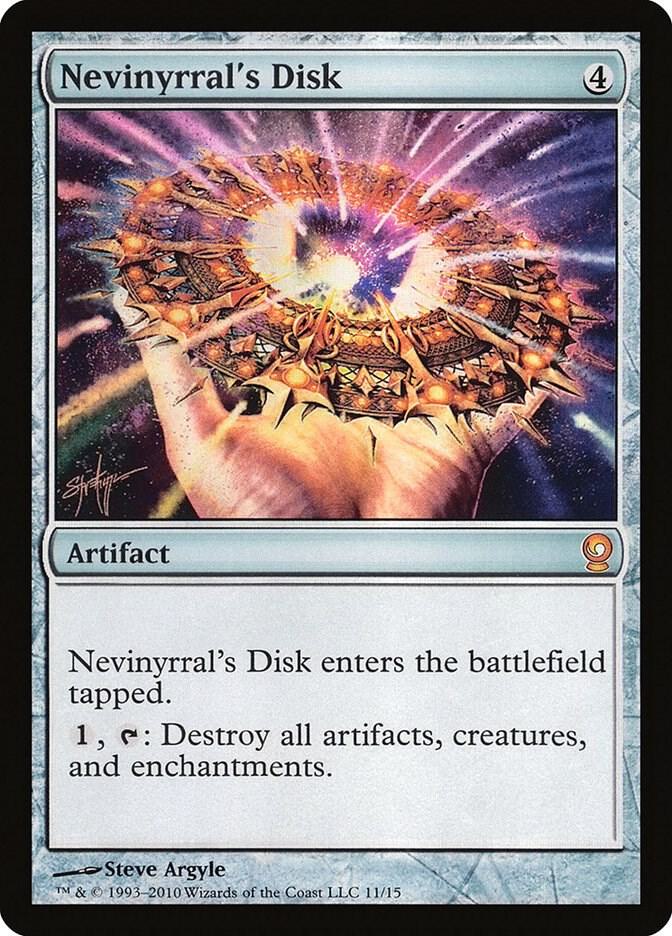 Nevinyrral's Disk 11 card from From the Vault: Relics