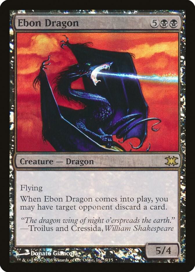 Ebon Dragon 6 card from From the Vault: Dragons