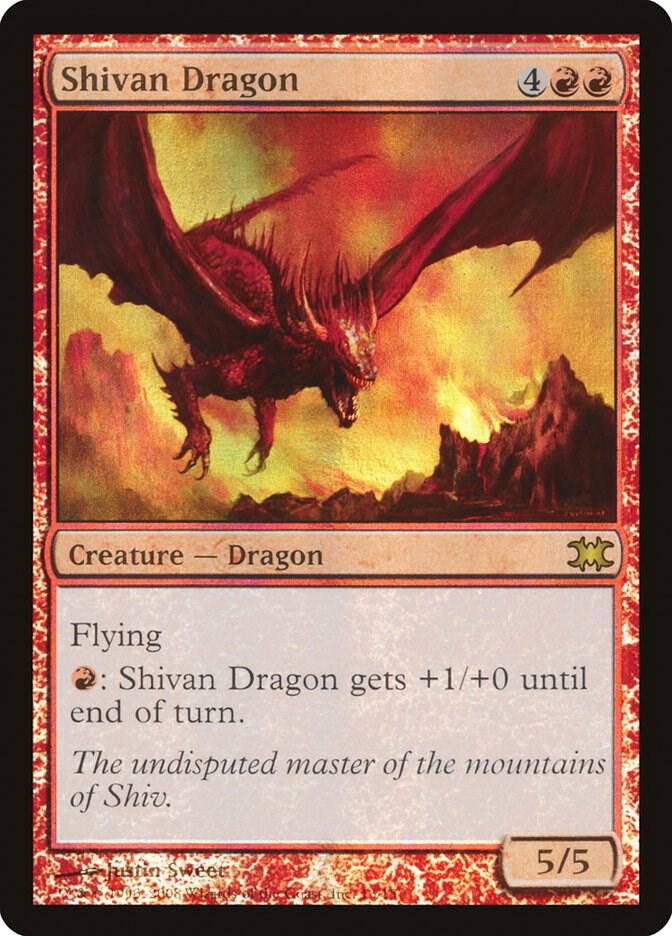 Shivan Dragon 13 card from From the Vault: Dragons