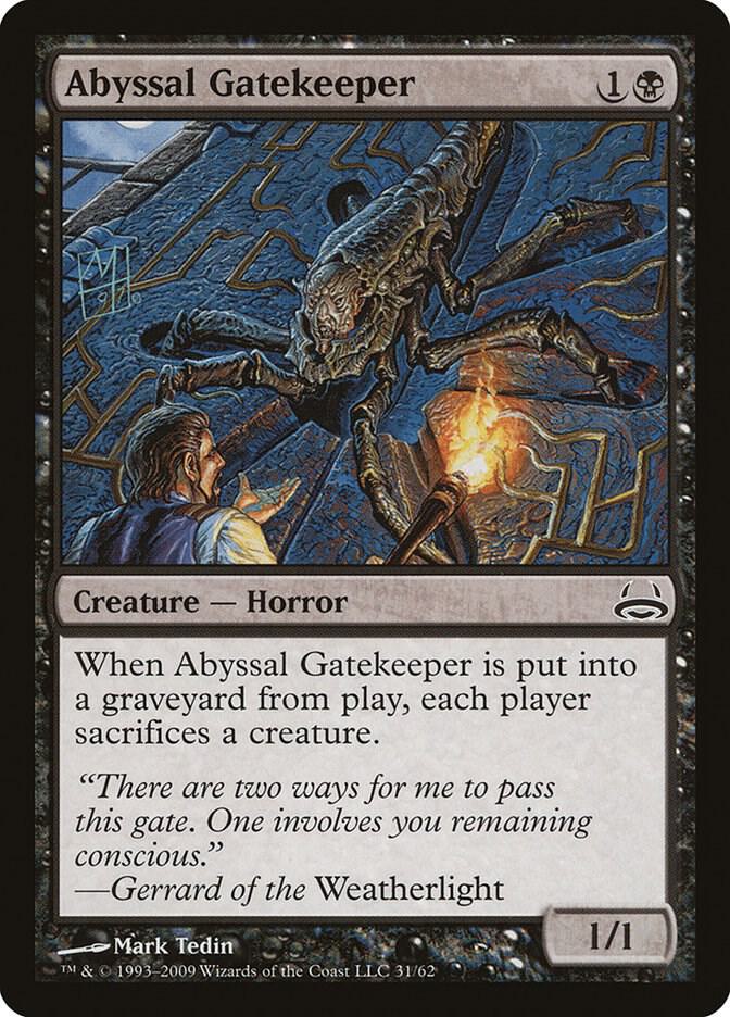 Abyssal Gatekeeper 31 card from Duel Decks: Divine vs. Demonic