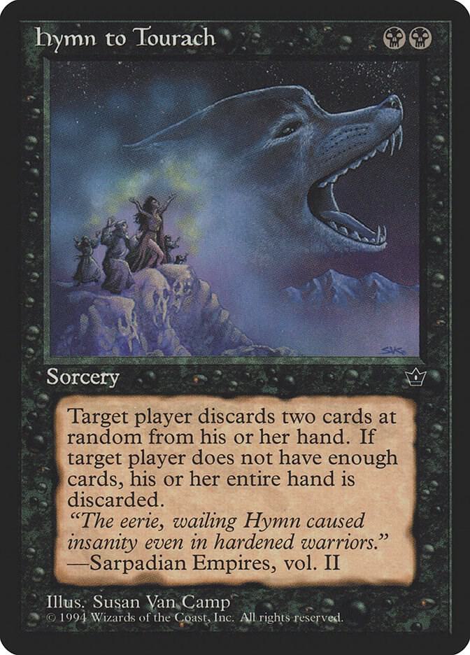 Hymn to Tourach (Van Camp) card from Fallen Empires