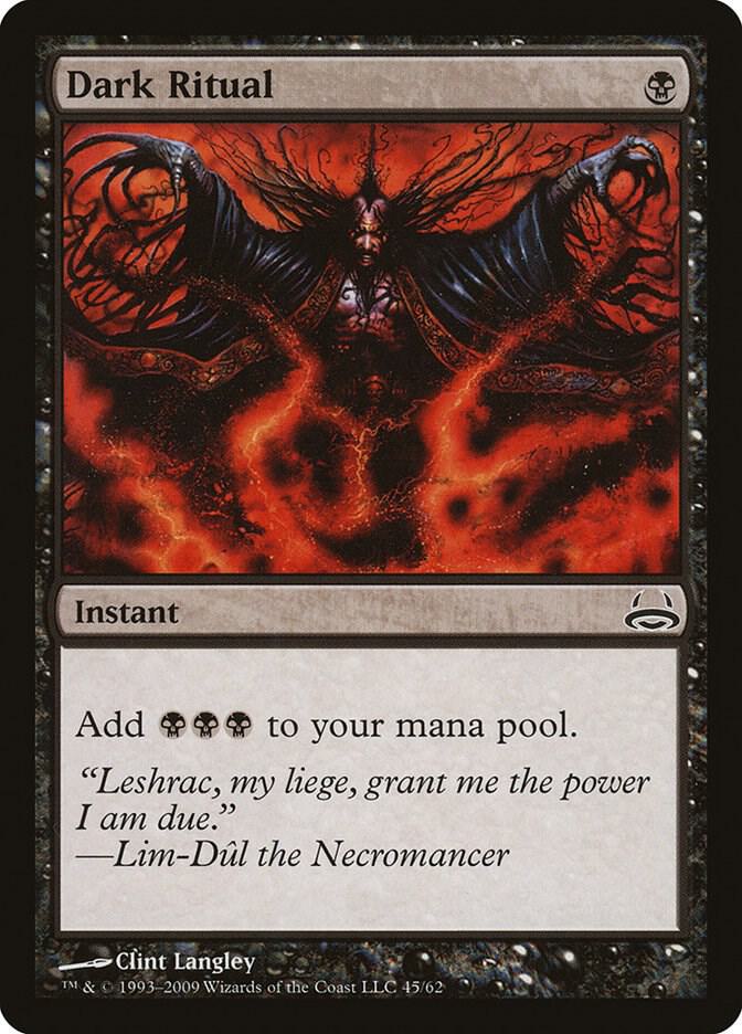 Dark Ritual 45 card from Duel Decks: Divine vs. Demonic