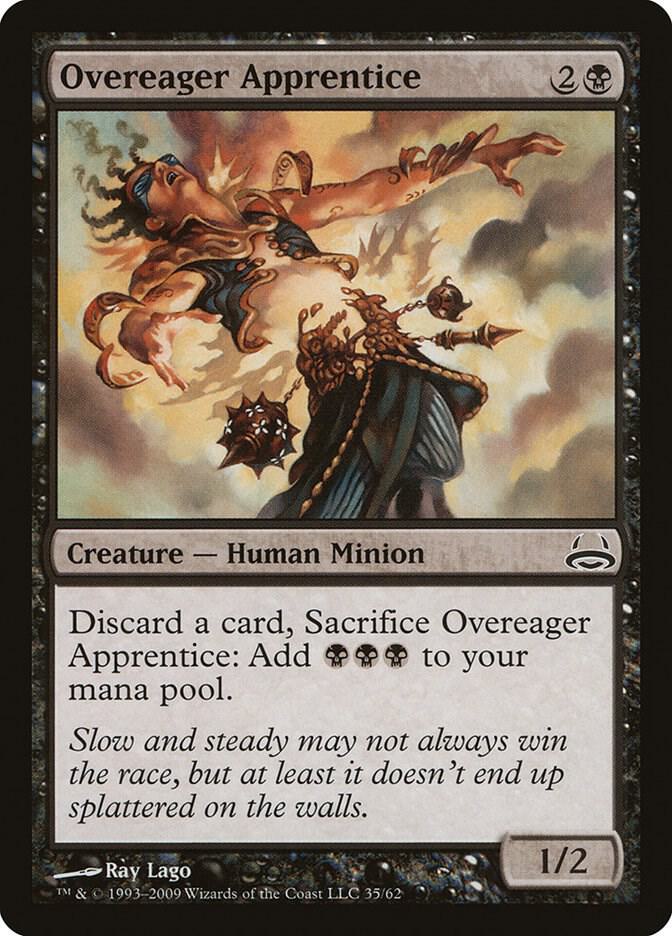 Overeager Apprentice 35 card from Duel Decks: Divine vs. Demonic