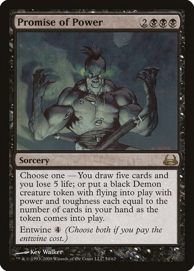 Promise of Power 54 card from Duel Decks: Divine vs. Demonic