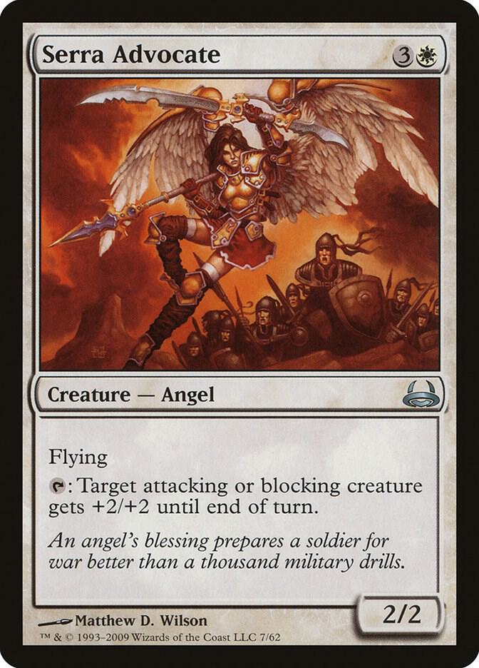 Serra Advocate 7 card from Duel Decks: Divine vs. Demonic