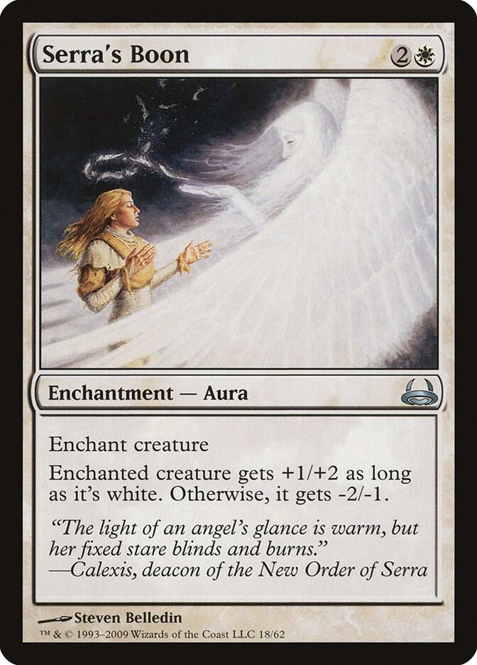 Serra's Boon 18 card from Duel Decks: Divine vs. Demonic