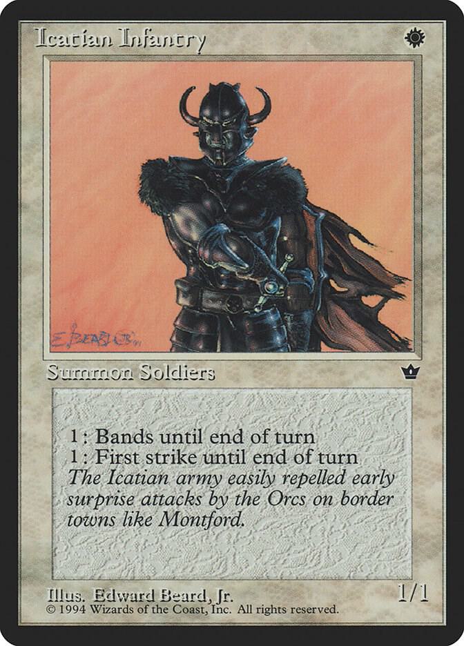 Icatian Infantry (Beard, Jr.) card from Fallen Empires