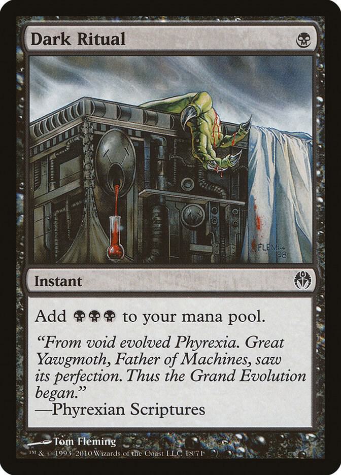 Dark Ritual 18 card from Duel Decks: Phyrexia vs. the Coalition