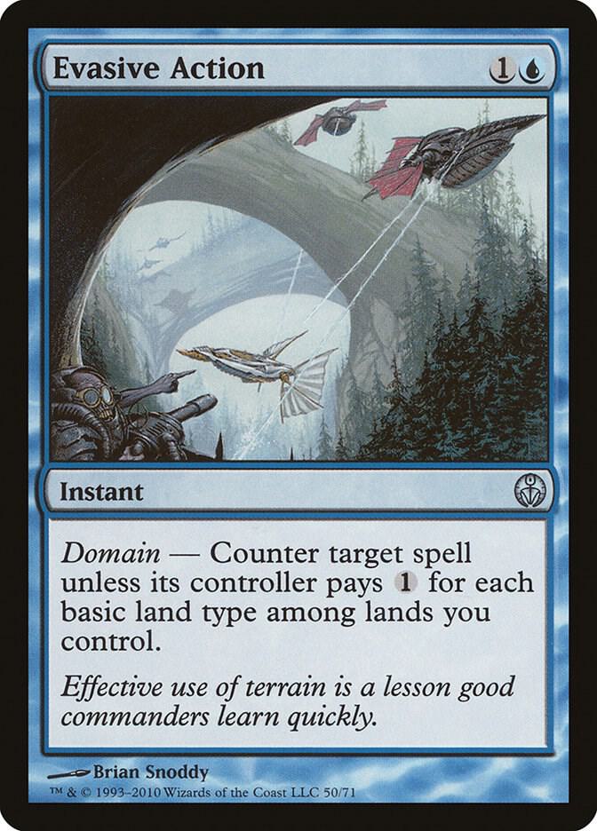 Evasive Action 50 card from Duel Decks: Phyrexia vs. the Coalition