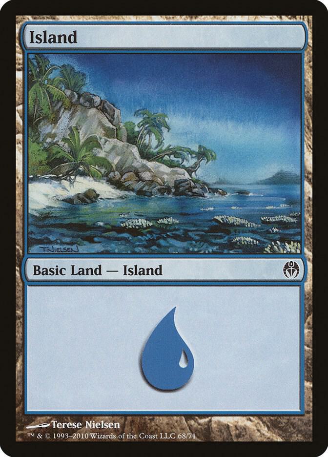 Island 68 card from Duel Decks: Phyrexia vs. the Coalition