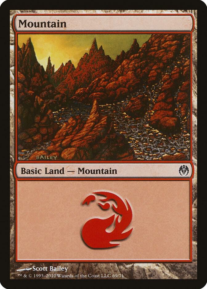 Mountain 69 card from Duel Decks: Phyrexia vs. the Coalition