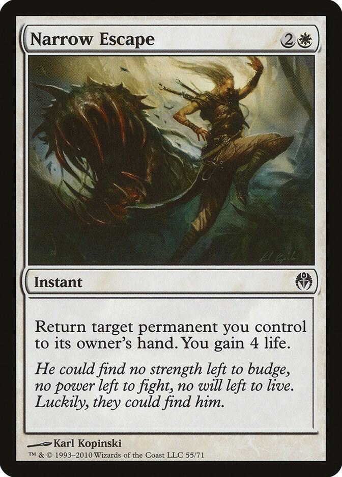 Narrow Escape 55 card from Duel Decks: Phyrexia vs. the Coalition