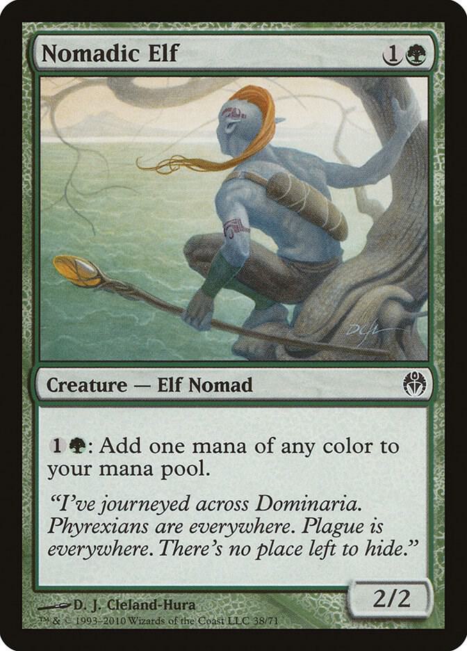 Nomadic Elf 38 card from Duel Decks: Phyrexia vs. the Coalition