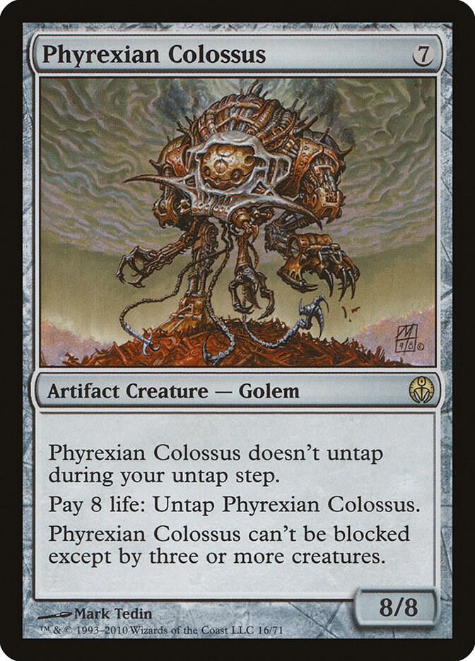 Phyrexian Colossus 16 card from Duel Decks: Phyrexia vs. the Coalition