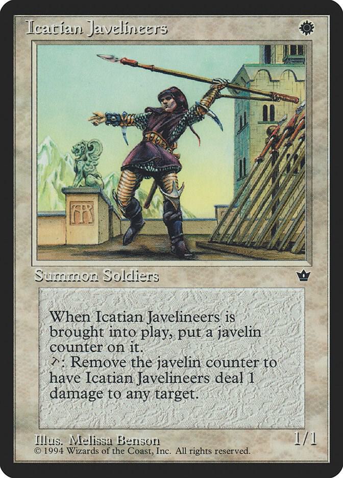 Icatian Javelineers (Benson) card from Fallen Empires