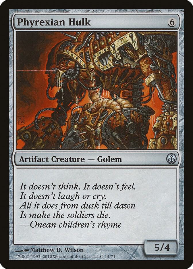 Phyrexian Hulk 14 card from Duel Decks: Phyrexia vs. the Coalition