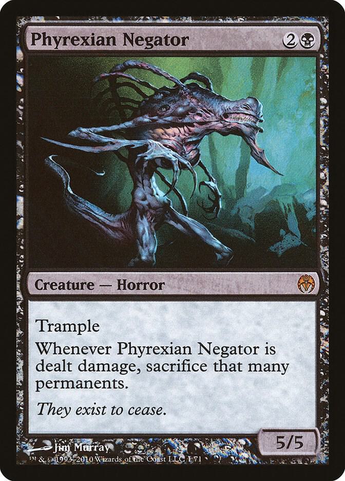 Phyrexian Negator 1 card from Duel Decks: Phyrexia vs. the Coalition