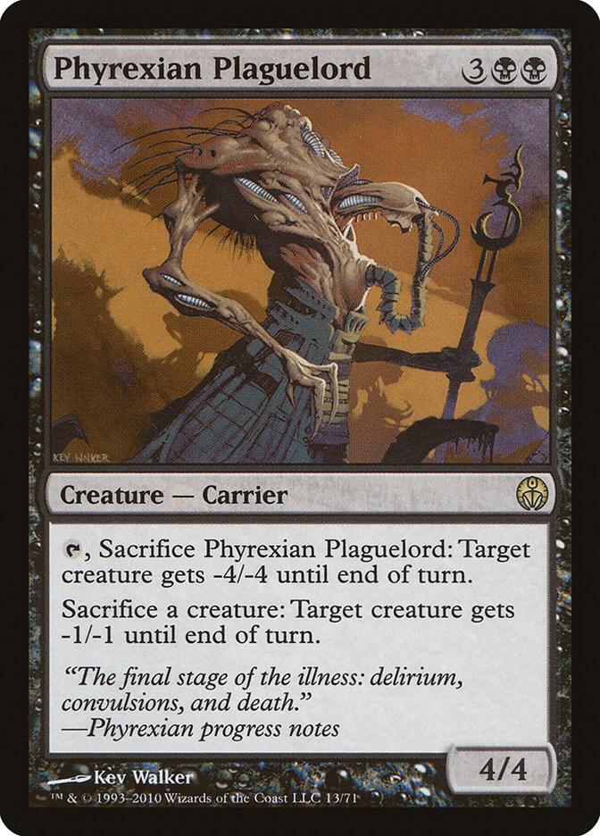 Phyrexian Plaguelord 13 card from Duel Decks: Phyrexia vs. the Coalition
