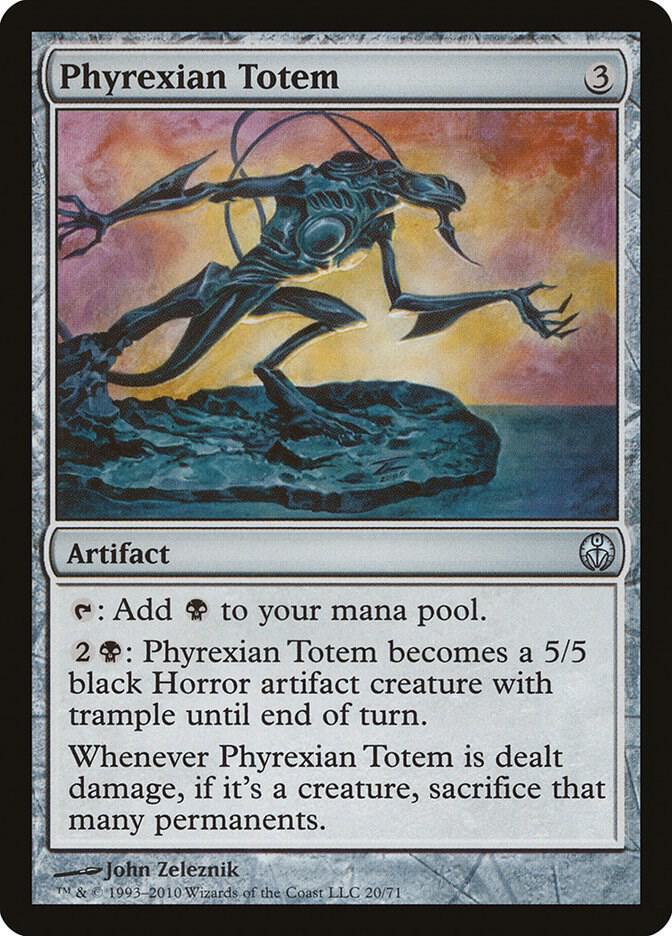 Phyrexian Totem 20 card from Duel Decks: Phyrexia vs. the Coalition