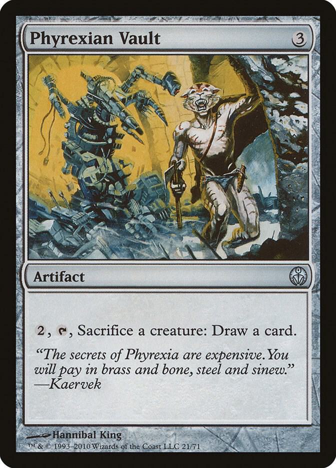Phyrexian Vault 21 card from Duel Decks: Phyrexia vs. the Coalition